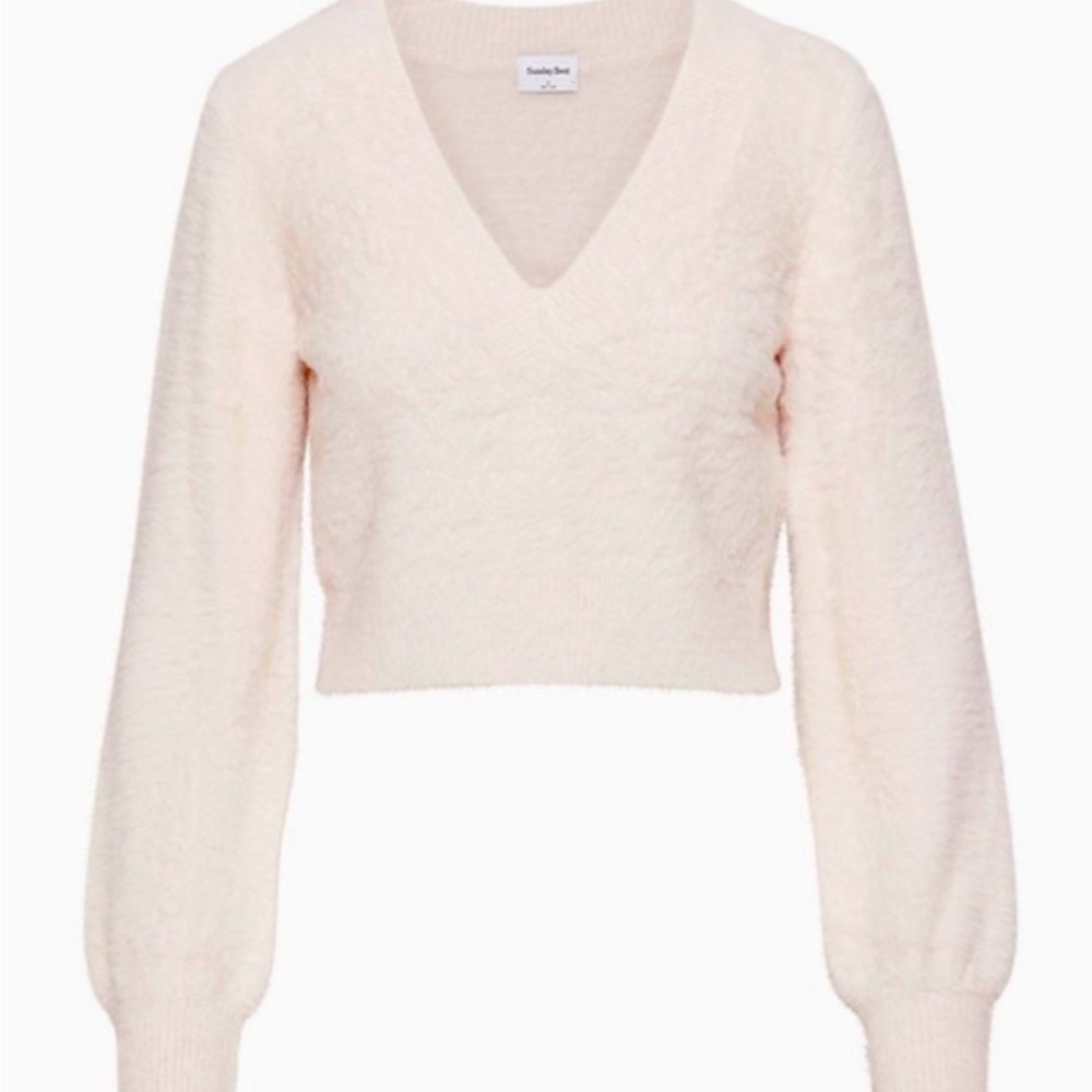 Cozy V-Neck Cream Sweater